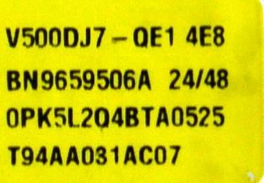 MAIN ORIGINAL PARA TV SAMSUNG 4K UHD HDR SMART TV / NUMERO DE PARTE BN96-61261K / BN41-03350A / BN41-03350 / KANT_SU2E_FU8 / BN9661261K / PANEL CY-BF050HGNV3H / DISPLAY V500DJ7-QE1 / BN96-59506A / MODELO UN50U8000FBXZA / UN50U8000FBXZA DB01 - Imagen 2