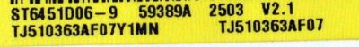 MAIN ORIGINAL PARA TV SAMSUNG 4K UHD HDR SMART TV / NUMERO DE PARTE BN96-61145X / BN41-03350A / BN41-03350 / KANT_SU2E_FU8 / BN9661145X / PANEL CY-BF065HGV8H / DISPLAY ST6451D06-9 V2.1 / MODELO UN65U8000FBXZA / UN65U8000FBXZA CB02 - Imagen 3