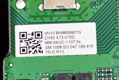 MAIN ORIGINAL PARA TV SAMSUNG 4K UHD HDR SMART TV / NUMERO DE PARTE BN96-59907G / BN41-03231A / BN41-03231 / KANT_SU2E_DU7000 / BN9659907G / PANEL CY-BD075HGEV2H / DISPLAY HV750QUB-F9B / MODELO UN75DU7200BXZA / UN75DU7200BXZA BC02 - Imagen 4