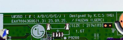 MAIN ORIGINAL PARA TV LG 4K UHD HDR SMART TV / NUMERO DE PARTE EBU67869903 / EAX70043606 / EAX70043606(1.3) / 67869903 / PANEL NC650TQG-AAKHA / DISPLAY LC650EQC (SP)(A5) / MODELO 65UT8000AUA / 65UT8000AUA.BUSYLJM - Imagen 3