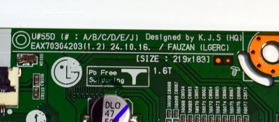 MAIN ORIGINAL PARA TV LG 4K UHD HDR SMART TV / NUMERO DE PARTE EBR24440301 / EAX70304203 / EAX70304203(1.2) / 24440301 / PANEL BOEB750WQ19F9F / DISPLAY HV750QUB-F9F / MODELO 75UA7500ZUA / 75UA7500ZUA.CUSFBH - Imagen 4