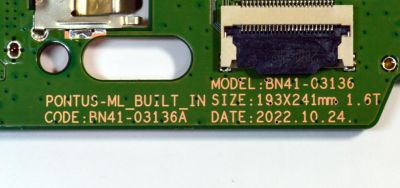 MAIN ORIGINAL PARA TV SAMSUNG 4K UHD HDR SMART TV / NUMERO DE PARTE BN94-18048C / BN41-03136A / BN41-03136 / BN9418048C / PANEL CY-QC075FGHV7H  / DISPLAY ST7461D04-1 VER.2.1 / BOARD CSU17-XM-1 / CSU17-XL-2 / CSU17-XR-1 / MODELO QN75Q70CDFXZA CD01 - Imagen 3