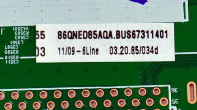 MAIN ORIGINAL PARA TV LG 4K UHD HDR SMART TV / NUMERO DE PARTE EBT67311401 / EAX69763504 / EAX69763504(1.0) / 67311401 / PANEL NC860QQD-AALH1 / DISPLAY LC860DQR (SP)(A1) / MODELO 86QNED85AQA.BUSYLJR / 86QNED85AQA - Imagen 3
