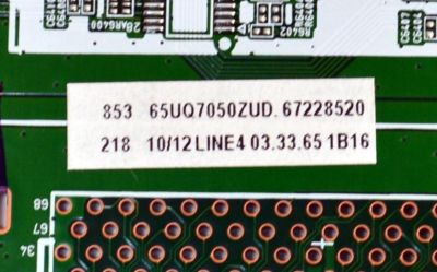MAIN ORIGINAL PARA TV LG 4K UHD HDR SMART TV / NUMERO DE PARTE EBT67228520 / EAX69581205 / EAX69581205(1.0) / 67228520 / PANEL NC650TQG-VSKH5 / MODELO 65UQ7050ZUD / 65UQ7050ZUD.BUSMLKR - Imagen 2
