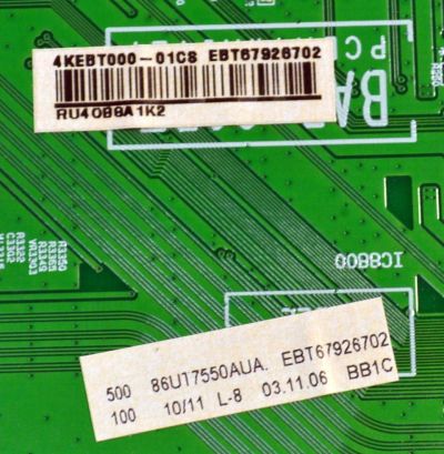 MAIN ORIGINAL PARA TV LG 4K UHD HDR SMART TV / NUMERO DE PARTE EBT67926702 / EAX70089403 / EAX70089403(1.1) / 67926702 / PANEL NC860TQE-AHMH1 / DISPLAY PT860GS01-6 VER.1.0 / MODELO 86UT7550AUA / 86UT7550AUA.BUSTLKR - Imagen 2