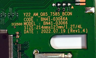 LED DRIVER ORIGINAL PARA TV SAMSUNG / NUMERO DE PARTE BN94-17797A / BN41-03066A / BN41-03066 / Y22_AM_Q85_7585_BCON / BN9417797A / BN97-20254A / PANEL CY-TC075FMEV1H / DISPLAY HV750QUB-S7B / BN96-50413A / MODELO QN75N85CAFXZA / QN75N85CAFXZA BA01 - Imagen 3