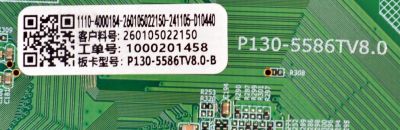 MAIN FUENTE COMBO ORIGINAL PARA TV VIZIO 4K UHD HDR SMARTCAST / NUMERO DE PARTE 260105022150 / P130-5586TV8.0 / 1000201458 / 1110-4000184 / PANEL HK500WLEDM-JHV2H / DISPLAY PT500GT04-1 VER.1.1 / MODELO V4K50M-0807 - Imagen 2