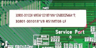 MAIN ORIGINAL PARA TV TCL 4K UHD HDR GOOGLE TV / NUMERO DE PARTE 30800-001026 / 40-R51MPF-MAD2HG / 11602-500852 / 30801-001018 / V8-R51MT08-LF / PANEL LVU580NDEL / DISPLAY CV580U3-L02 REV:01 / MODELO 58S470G - Imagen 2