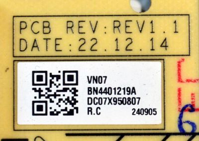 FUENTE DE PODER ORIGINAL PARA TV SAMSUNG / NUMERO DE PARTE BN44-01219A / L85S8NA_CDY / BN4401219A / PANEL CY-TD085FKAV2H / DISPLAY T850QVN04.4 / BN96-58274A / MODELO QN85Q80DDFXZA - Imagen 2