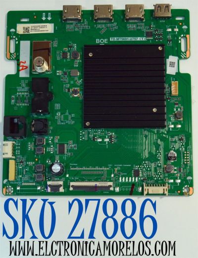 MAIN ORIGINAL PARA TV VIZIO / NUMERO DE PARTE 21201-04311 / TD.MT5691.U757 (T) / 1000263292 / PANEL BOEI650WQ1 / DISPLAY HV650QUB-F71 / MODELO M65Q6-L4 / M65Q6-L4 LBSFR7KA