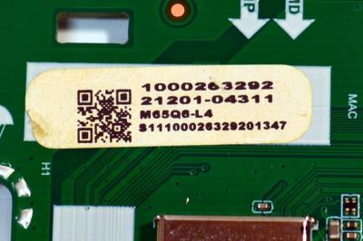 MAIN ORIGINAL PARA TV VIZIO / NUMERO DE PARTE 21201-04311 / TD.MT5691.U757 (T) / 1000263292 / PANEL BOEI650WQ1 / DISPLAY HV650QUB-F71 / MODELO M65Q6-L4 / M65Q6-L4 LBSFR7KA - Imagen 3