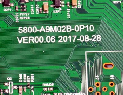 MAIN ORIGINAL PARA TV RCA 4K UHD HDR / NUMERO DE PARTE PB19050141 / 5800-A9M02B-0P10 / PB19050141-34887 / PANEL CC575PU1L / DISPLAY CC575PU1L 01 / MODELO RHOS581SM-D - Imagen 3