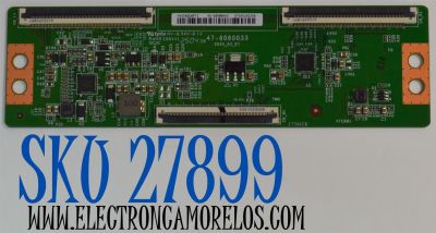 T-CON ORIGINAL PARA TV VIZIO / NUMERO DE PARTE 44-98900440 / 47-6060033 / HV650QUBF71 / 44-9890044O / PANEL BOEI650WQ1 / DISPLAY HV650QUB-F73 / MODELO M65Q6-L4 / M65Q6-L4 LBVR7PB