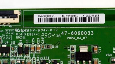 T-CON ORIGINAL PARA TV VIZIO / NUMERO DE PARTE 44-98900440 / 47-6060033 / HV650QUBF71 / 44-9890044O / PANEL BOEI650WQ1 / DISPLAY HV650QUB-F73 / MODELO M65Q6-L4 / M65Q6-L4 LBVR7PB - Imagen 2