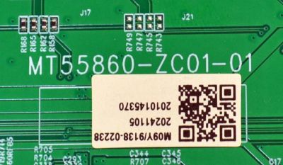 MAIN ORIGINAL PARA TV VIZIO 4K UHD HDR SMARTCAST / NUMERO DE PARTE 515C55860M09Y / MT55860-ZC01-01 / M09Y/9138-02238 / 2010145370 / DISPLAY HV650QUB-F71 / MODELO V4K65M-0810 / V4K65M-0810 LMV1V1MA - Imagen 3