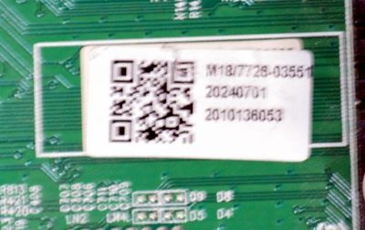 MAIN ORIGINAL PARA TV ONN ROKU 4K UHD HDR / NUMERO DE PARTE 515C90104M18 / MT90104-ZC01-01 / M18/7726-03551 / 2010136053 / M24086-MT / DISPLAY HV750QUB-F91 REV.2.0 / MODELO 100044717 75" - Imagen 4