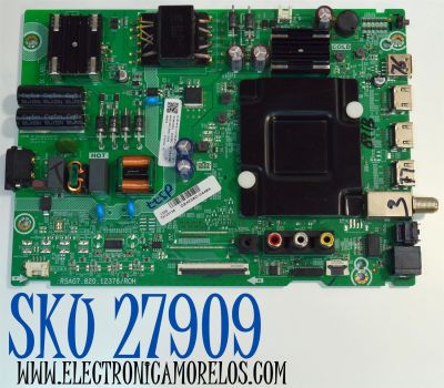 MAIN FUENTE COMBO ORIGINAL PARA TV HISENSE 4K UHD HDR ROKU TV / NUMERO DE PARTE 412814 / RSAAG7.820.12376/ROH / 412813 / 43A51HUR(0002) / G24238C / PANEL HD425Y1U71-T0L2\ROH / DISPLAY HV430QUB-F70 / MODELO 43R6E4