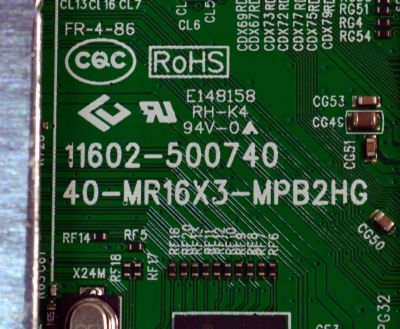 MAIN FUENTE COMBO ORIGINAL PARA TV TCL HD ROKU TV / NUMERO DE PARTE 30800-000839 / 11602-500740 / 40-MR16X3-MPB2HG / MR16X3 / 30801-000813 / V8-MR16K01-LF / PANEL LVW320NDFL / DISPLAY CV320H2-L02 REV:01 / MODELO 32S331 - Imagen 3