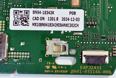 MAIN ORIGINAL PARA TV SAMSUNG / NUMERO DE PARTE BN94-18342K / BN41-03114A / BN41-03114 / BN41-03114A-000 / EAPJ2431 / BN9418342K / BN97-21174C / PANEL CY-QD075HGHV1H / DISPLAY ST7461D03-1 V2.1 / BN96-54531A / MODELO QN75Q60DDFXZA / QN75Q60DDFXZA CA02 - Imagen 2