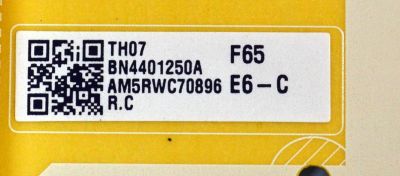 FUENTE DE PODER ORIGINAL PARA TV SAMSUNG / NUMERO DE PARTE BN44-01250A / F65E6_CHS / BN4401250A / PANEL CY-NC065HGHVXH / DISPLAY ST6451D06-1 V2.1 / BN96-54527A / MODELO LH65QBCEBGCXGO - Imagen 2