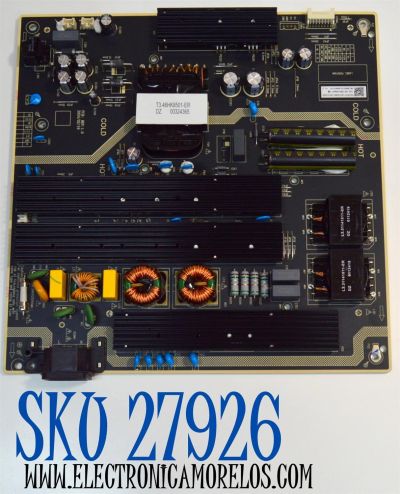 FUENTE DE PODER ORIGINAL PARA TV TCL / NUMERO DE PARTE 260132008841 / HKL-850407 / 1030-4007571 / E3.85040701-ER / PANEL HK850WLEDM-JH81H / DISPLAY PT850GT01-4 VER.1.0 / MODELO 85S410R