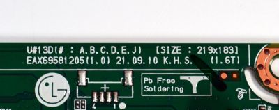 MAIN ORIGINAL PARA TV LG 4K UHD HDR SMART TV / NUMERO DE PARTE EBT66967602 / EAX69581205 / EAX69581205(1.0) / 66967602 / PANEL NC650TQG-AAKH5 / DISPLAY LC650EQC (SP)(A5) / MODELO 65UQ7070ZUE / 65UQ7070ZUE.BUSYLKR - Imagen 3