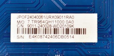 MAIN ORIGINAL PARA TV ONN ROKU 4K UHD HDR / NUMERO DE PARTE 9011-240028-WD20109K / CVR964_QH / 7TR964QH11000.0A0 / Q24030-KT / JRX09011RA0 / PANEL K500WDGF / DISPLAY CV500U5-T01 REV:01 / MODELO 100012585 50" - Imagen 3