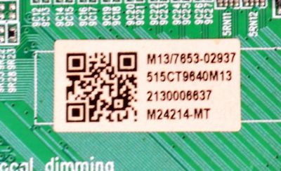 MAIN ORIGINAL PARA TV ONN ROKU 4K UHD HDR / NUMERO DE PARTE 515CT9640M13 / AMT9640-ZC01-01 / M13/7653-02937 / 2130006637 / M24214-MT / PANEL ST4951D01-3 / DISPLAY ST4951D01-3 VER.2.1 / MODELO 100012585 50" - Imagen 4