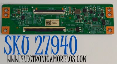 T-CON ORIGINAL PARA TV ONN / NUMERO DE PARTE 513C75A0M05 / TV75A0-ZC26-01(A) / 303C75A0231 / M05/6757-00705 / 2130006313 / PANEL JR745R3HA2Y / JR745R3HA2Y / MODELO 100044717 75"