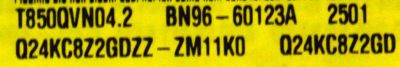 MAIN ORIGINAL PARA TV SAMSUNG 4K UHD HDR SMART TV / NUMERO DE PARTE BN94-18652U / BN41-03347A / BN41-03347 / BN41-03347A-000 / DZFH2451 / BN9418652U / BN97-21873F / PANEL CY-TF085HGAV1H / DISPLAY T850QVN04.2 / BN96-60123A / MODELO UN85U8000FBXZA AB01 - Imagen 2
