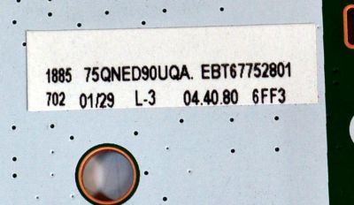 MAIN ORIGINAL PARA TV LG 4K UHD HDR SMART TV / NUMERO DE PARTE EBT67752801 / EAX69763506 / EAX69763506(1.0) / 67752801 / PANEL NC750MQB-ABLH9 / DISPLAY HV750QUB-E7F / MODELO 75QNED90UQA / 75QNED90UQA.BUSGLJR - Imagen 3