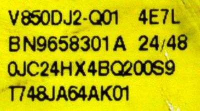 MAIN ORIGINAL PARA TV SAMSUNG 4K UHD HDR SMART TV / NUMERO DE PARTE BN96-60522A / BN41-03231A / BN41-03231 / BN9660522A / PANEL CY-BD085HGNV2H / DISPLAY V850DJ2-Q01 / BN96-58301A / MODELO UN85DU7200DXZA / UN85DU7200DXZA DB03 - Imagen 4