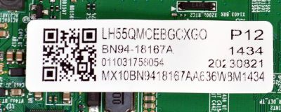 MAIN ORIGINAL PARA TV/MONITOR SAMSUNG / NUMERO DE PARTE BN94-18167A / BN41-03157A / BN41-03157 / BN41-03157A-000 / DFVC2324 / BN9418167A / BN97-20755X / PANEL CY-NC055HGHVYH / DISPLAY SG5461D11-2 VER.2.1 / MODELO LH55QMCEBGCXGO CA01 - Imagen 6