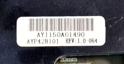 FUENTE DE PODER ORIGINAL PARA TV COBY / NUMERO DE PARTE AYP428101 / 3BS0016214 / AY1150A / PANEL LTA550HQ14 / MODELO LED3DTV5586 - Imagen 2