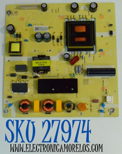 FUENTE DE PODER ORIGINAL PARA TV ONN / NUMERO DE PARTE 514C4301M02A / TV4301-ZC02-01 / E021M589-B1 / M02A/1136-00692 / 2130003668 / DISPLAY HF500QUB-F20 / MODELO 100012585 50"