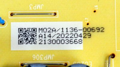 FUENTE DE PODER ORIGINAL PARA TV ONN / NUMERO DE PARTE 514C4301M02A / TV4301-ZC02-01 / E021M589-B1 / M02A/1136-00692 / 2130003668 / DISPLAY HF500QUB-F20 / MODELO 100012585 50" - Imagen 2