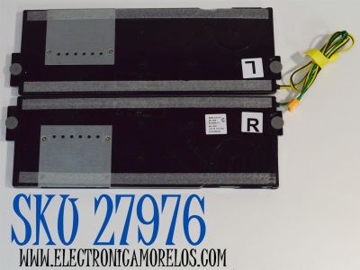 KIT DE BOCINAS ORIGINAL PARA TV SAMSUNG 2 PIEZAS / NUMERO DE PARTE BN96-52717C / BN63-19505A001 / BN63-19502A001 / BN63-19501A001 / BN63-19507A001 / 43LS03A / B73F28BJ07 / MODELO QN75Q6DRAFXZA / QN75Q6DRAFXZA FA01