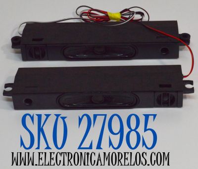 KIT DE BOCINAS ORIGINAL PARA TV ONN 2 PIEZAS / NUMERO DE PARTE MTC65LED / MODELO 65R4A5R / 100044717 75" / 100012588 70"