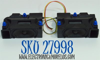 KIT DE BOCINAS ORIGINAL PARA TV SAMSUNG 2 PIEZAS / NUMERO DE PARTE BN96-60625A / BN63-21524X004 / BN63-21525X004 / BN63-25123X004 / BN63-21522X004 / HSN22R-BK00749 / C24M31SV32 /  MODELO UN43U8000FBXZA / UN50U8000FDXZA / UN75U8000FDXZA