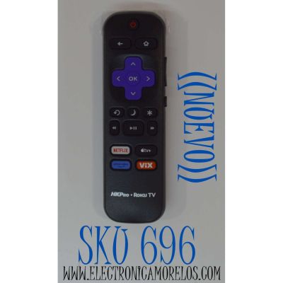 CONTROL REMOTO ORIGINAL NUEVO PARA TV HKPRO / ROKU TV / NUMERO DE PARTE  3026000046 / RC-ALIR / GS06RRKU21LL010 