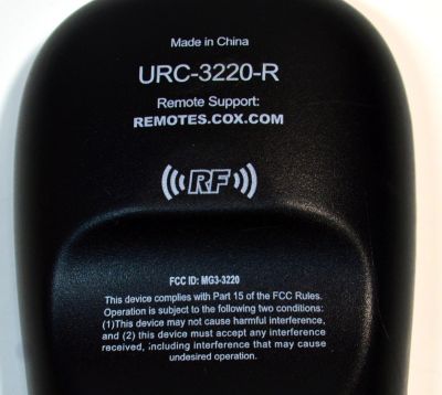 CONTROL REMOTO ORIGINAL PARA TV/DECODIFICADORES CABLE COX / NUMERO DE PARTE URC-3220-R / MG3-3220 / URC-3220BC2-R / Q201001 / P14108-04 / URC-2220-R / P14108-01 - Imagen 3