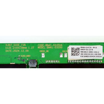 MAIN ORIGINAL PARA TV SAMSUNG 4K UHD HDR / NUMERO DE PARTE BN96-61472V / BN41-03350A / BN41-03350 / BN961472V / BN96-61145X / PANEL CY-BF065HGSV7H / DISPLAY JR645R3HD1K / BN96-59390A / MODELO UN65U8000FDXZA / UN65U8000FDXZA UB07 - Imagen 2