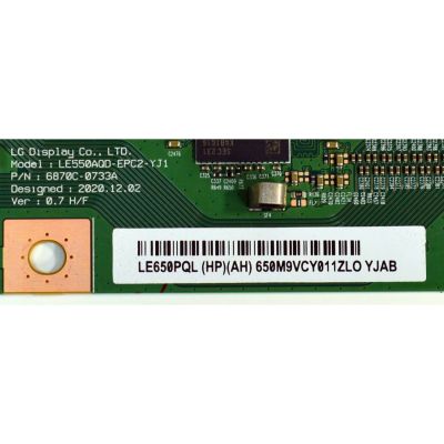T-CON ORIGINAL PARA TV LG / NUMERO DE PARTE 6871L-4975D / 6870C-0733A / LE550AQD-EPC2-YJ1 / LE650PQL (HP)(AH) / 4975D / PANEL AC650AQL / MODELO OLED65B3AUA / OLED65B3AUA.DUSQLJR - Imagen 3