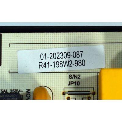 FUENTE DE PODER ORIGINAL PARA TV PROSCAN / NUMERO DE PARTE R41-198W2-980 / PW.A198W2.801 / 01-202309-087 / P23090268 / PANEL D70-C20 / DISPLAY JE695R3HC2LZX / MODELO PWOSU7045 - Imagen 3