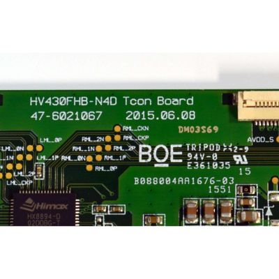 T-CON ORIGINAL PARA TV LG / NUMERO DE PARTE 44-9771123 / 47.6021067 / HV430FBH-N4D / HV430FBHN4D / 44-9771123AB061S / PANEL HC430DUN-ABVX1-214X / DISPLAY HV430FHB-N40 / MODELO 43LH570A-UE / 43LH570A-UE.BUSGLJM - Imagen 3