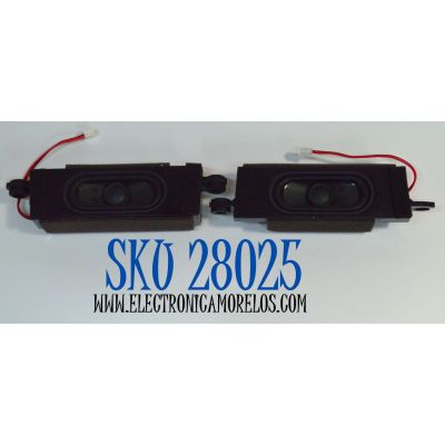 KIT DE BOCINAS ORIGINAL PARA TV ONN 2 PIEZAS / NUMERO DE PARTE YX312-D1 / PHS-UO (P)-DX / MODELO 100012589 32" / 100058007 40"