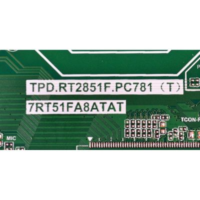 MAIN FUENTE COMBO ORIGINAL PARA TV PHILIPS 4K UHD HDR ANDROID TV / NUMERO DE PARTE 02-7RT51FA50-C02T / TPD.RT2851F.PC781 (T) / 7RT51FA8ATAT / 51F0211 / 240712161450 / H24080400 / PANEL LVU500CHDX E0728 / DISPLAY CV500U5-L04 REV:02 / MODELO 50PUL7552/F7 - Imagen 2