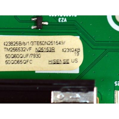 MAIN FUENTE COMBO ORIGINAL PARA TV HISENSE QLED 4K UHD HDR FIRE TV / NUMERO DE PARTE 423825 / RSAG7.820.53401/ROH / 423524 / 50Q60QUF / N25153R / PANEL HD500H1U92-T0LH\ROH / DISPLAY CV500U5-L04 REV:02 / MODELO 50QD65QFC - Imagen 3
