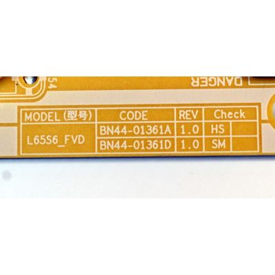 FUENTE DE PODER ORIGINAL PARA TV SAMSUNG / NUMERO DE PARTE BN44-01361B / L65S6_FVD / BN4401361B / PANEL CY-TF065HGHV1H / DISPLAY ST6451D06-9 V2.1 / BN96-59389A / MODELO QN65Q7FBAFXZA / QN65Q7FBAFXZA CA01 - Imagen 2