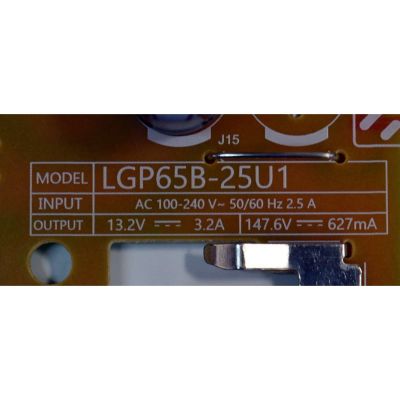 FUENTE DE PODER ORIGINAL PARA TV LG / NUMERO DE PARTE EAY65920771 / EPCD14CF1A / 3PCR3487A / LGP65B-25U1 / 65920771 / PANEL NC650DQG-ABPH1 / DISPLAY HV650QUB-F7E / MODELO 65UA7500ZUA / 65UA7700AUA / 65UA7500PSA  - Imagen 2